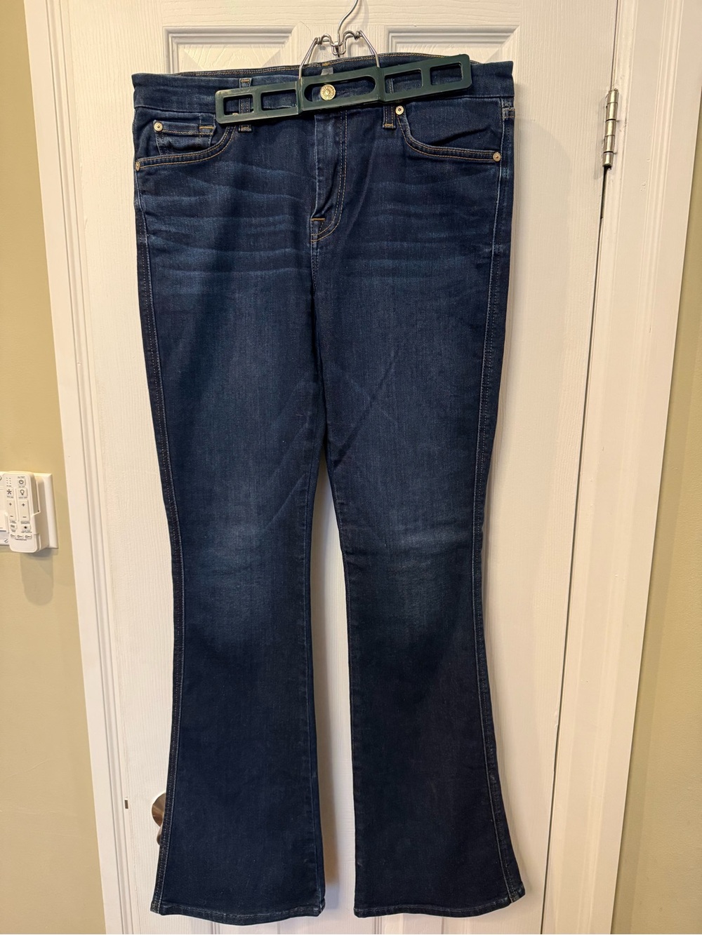 7 For All Mankind Dark Indigo Flare Jeans